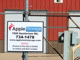 Apple Storage Sign